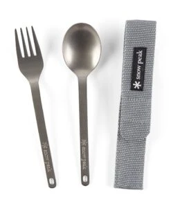 Snow Peak Titanium Fork & Spoon Set -Outdoor Camping Store 1000 86