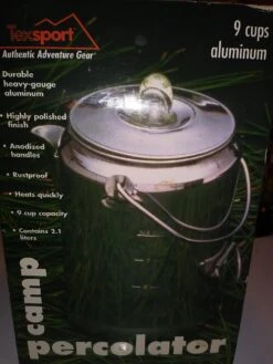 Texsport Aluminum 9 Cup Percolator -Outdoor Camping Store 1220211601