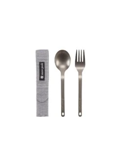 Snow Peak Titanium Fork & Spoon Set -Outdoor Camping Store 1587503177