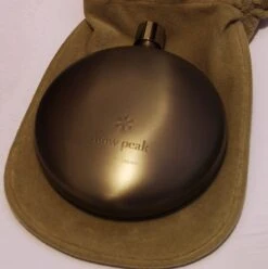 Snow Peak Titanium Curved Flask -Outdoor Camping Store IMGP1203