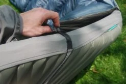 Therm-a-Rest Fitted Sheet -Outdoor Camping Store NeoAir Pad showing anti slip strips and snaps