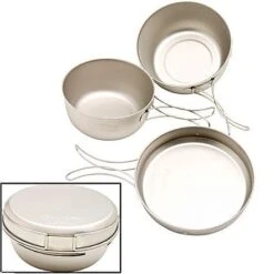 Snow Peak Titanium Cook Set, 3Pcs -Outdoor Camping Store OC 6