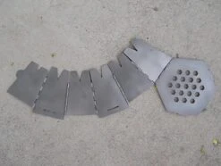 Vargo Hexagon Wood Stove Titanium -Outdoor Camping Store Vargo Hexagon expanded