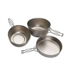 Snow Peak Titanium Cookset, 3 Piece 12 Snow Peak Titanium Cookset, 3 Piece -Outdoor Camping Store image 684
