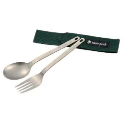 Snow Peak Titanium Fork & Spoon Set -Outdoor Camping Store image 810