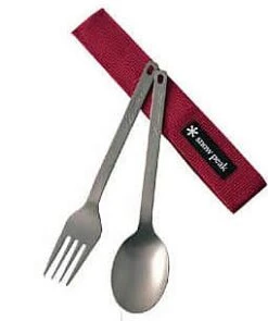 Snow Peak Titanium Fork & Spoon Set -Outdoor Camping Store image 811