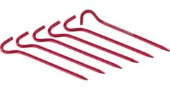 MSR Hook Tent Stakes -Outdoor Camping Store opplanet msr hook stake red 5812 main